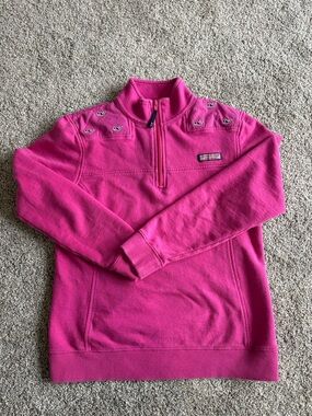 Vineyard Vines Hot Pink Pullover with Whale Logo